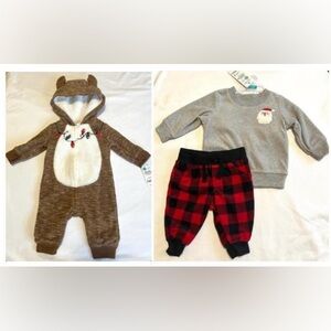 NWT Carter's Christmas Holiday Outfit Set Size 3m
